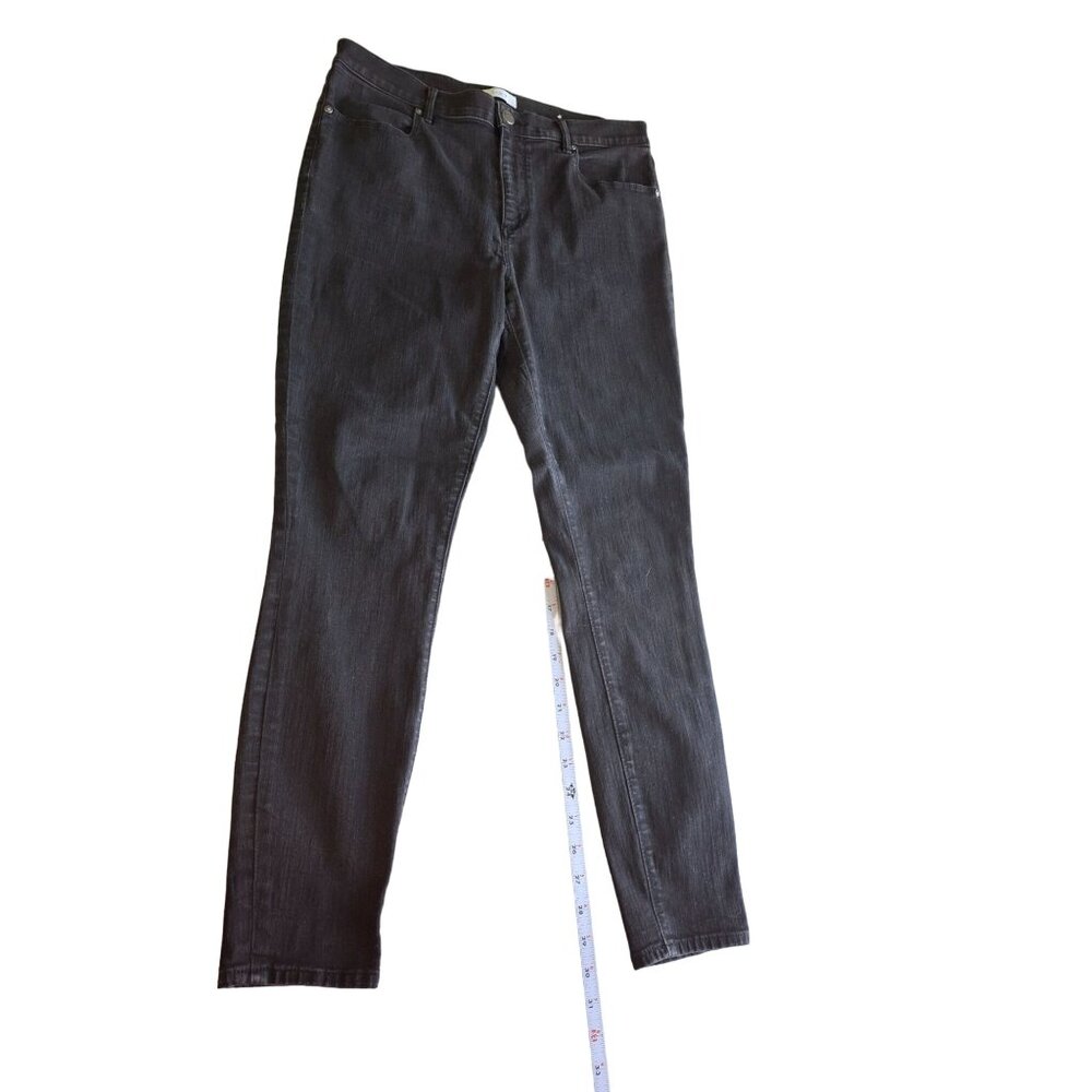Loft Outlet Womens High Rise Black Skinny Jeans Size 12 Classicore Minimalist